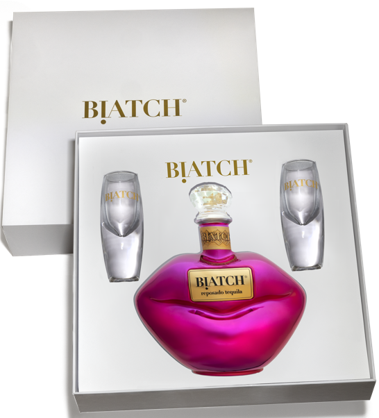 Gift Box - 750mL BIATCH® Tequila and Sipping Glass