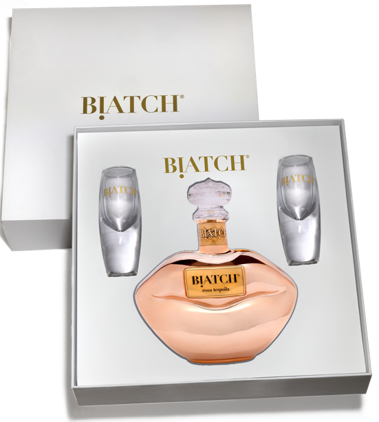 Gift Box - 750mL BIATCH® Tequila and Sipping Glass