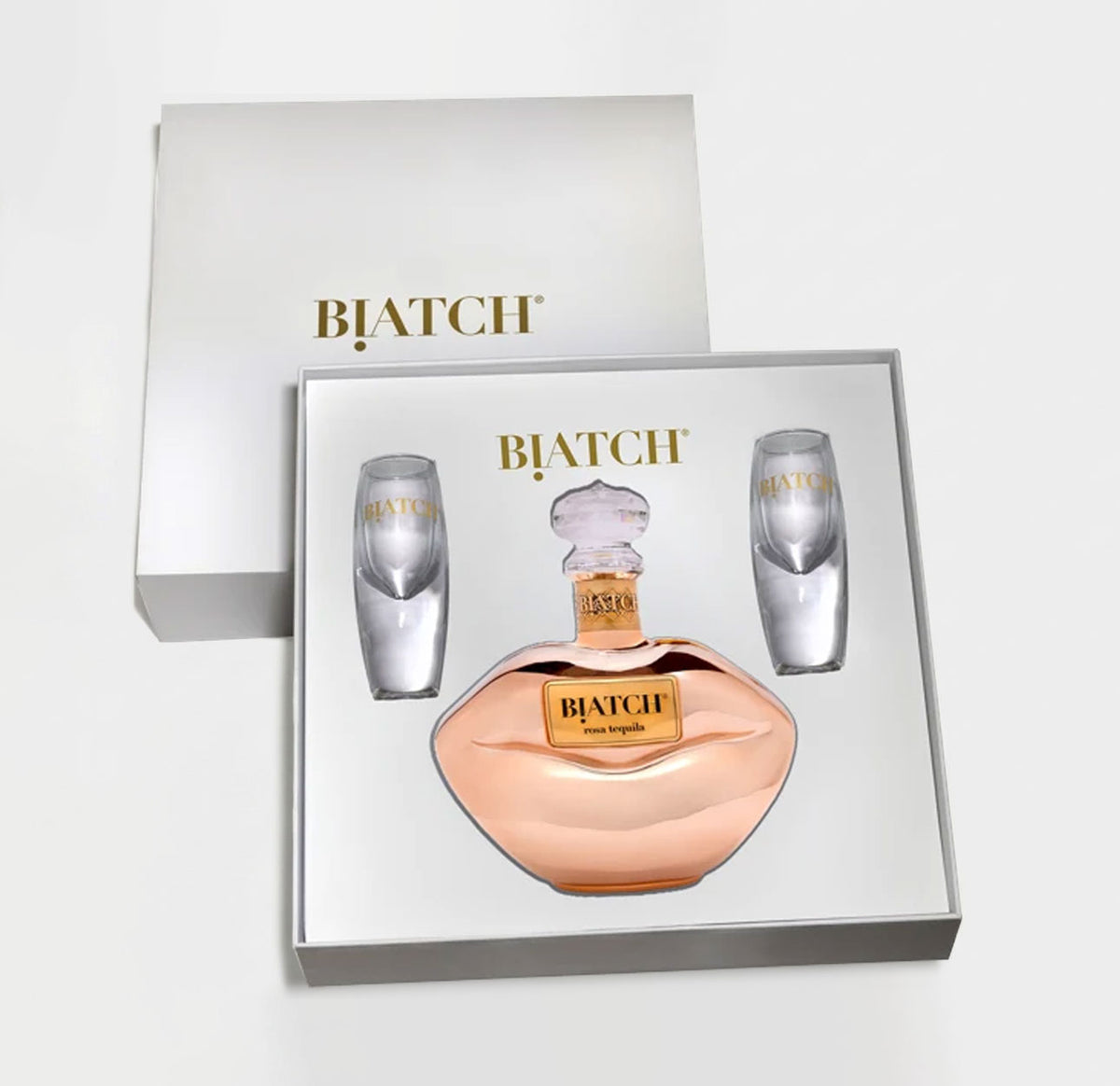 BIATCH® 750mL Tequila & Sipping Glasses