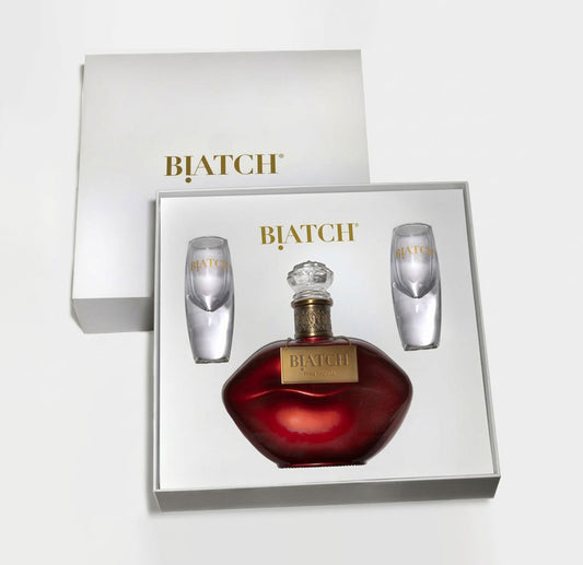 BIATCH® 750mL Tequila & Sipping Glasses