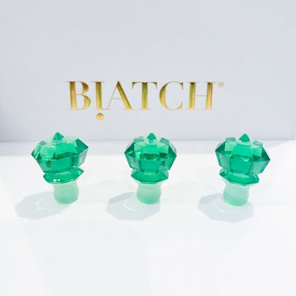 LiL' BIATCH® Green Crown Toppers (3 Pack)